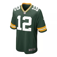 Green Bay Packers Nike Men's Aaron Rodgers Game Jersey Front_Angled_Left