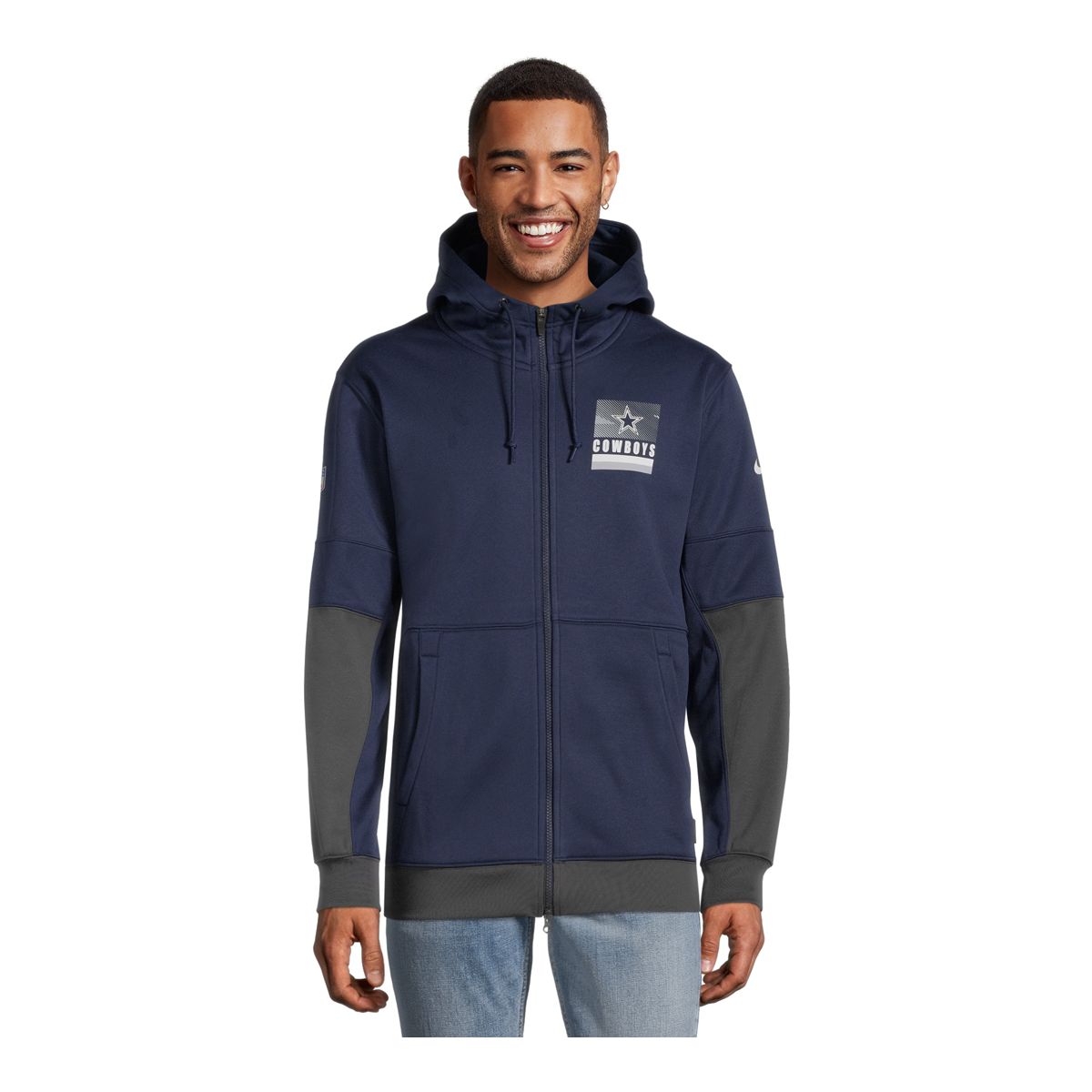 Dallas Cowboys Nike Performance Full-Zip Hoodie - Navy