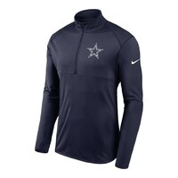 Dallas Cowboys Nike Men's Element 1/4 Zip Shirt Front_Angled_Left