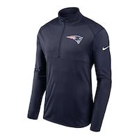 New England Patriots Nike Men's Element 1/4 Zip Shirt Front_Angled_Left