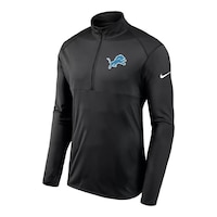 Detroit Lions Nike Men's Element 1/4 Zip Shirt Front_Angled_Left