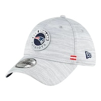 New England Patriots New Era Sideline Road 39THIRTY Stretch Fit Adjustable Hat, NFL, Football Front_Angled_Left