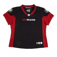 Ottawa Redblacks Women's New Era Replica Black Jersey Front_Flat