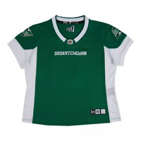 Saskatchewan Roughriders Women's New Era Replica Home Jersey Front_Flat