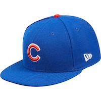 Chicago Cubs New Era On Field 59FIFTY Fitted Baseball Hat, MLB Front_Angled_Left