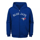 Youth Toronto Blue Jays Wordmark Full Zip Hood Front_Flat
