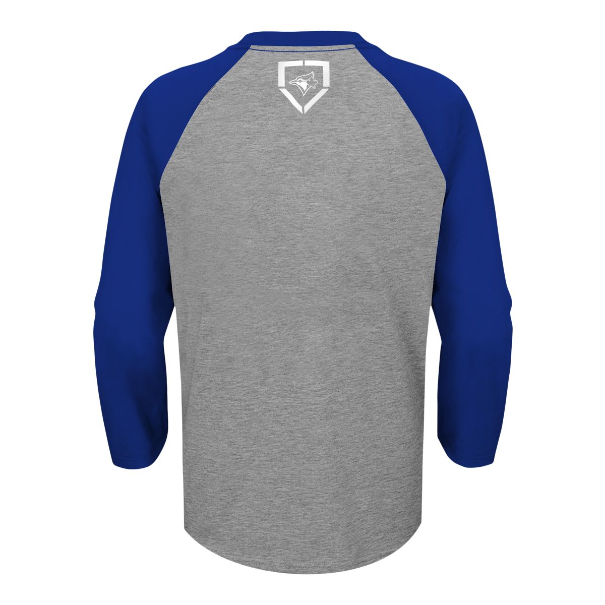 TOP PRO Men's 3/4 Sleeve Baseball Raglan Tee – Heather Gray/Black Contrast, Soft Cotton Jersey, Small