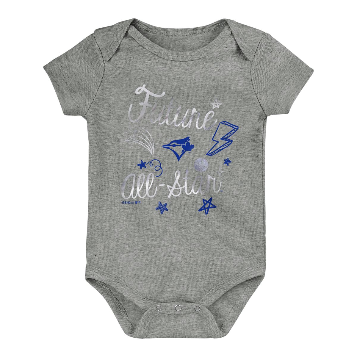 Infant Girls Toronto Blue Jays Runtastic Creeper Set - 3 Pack