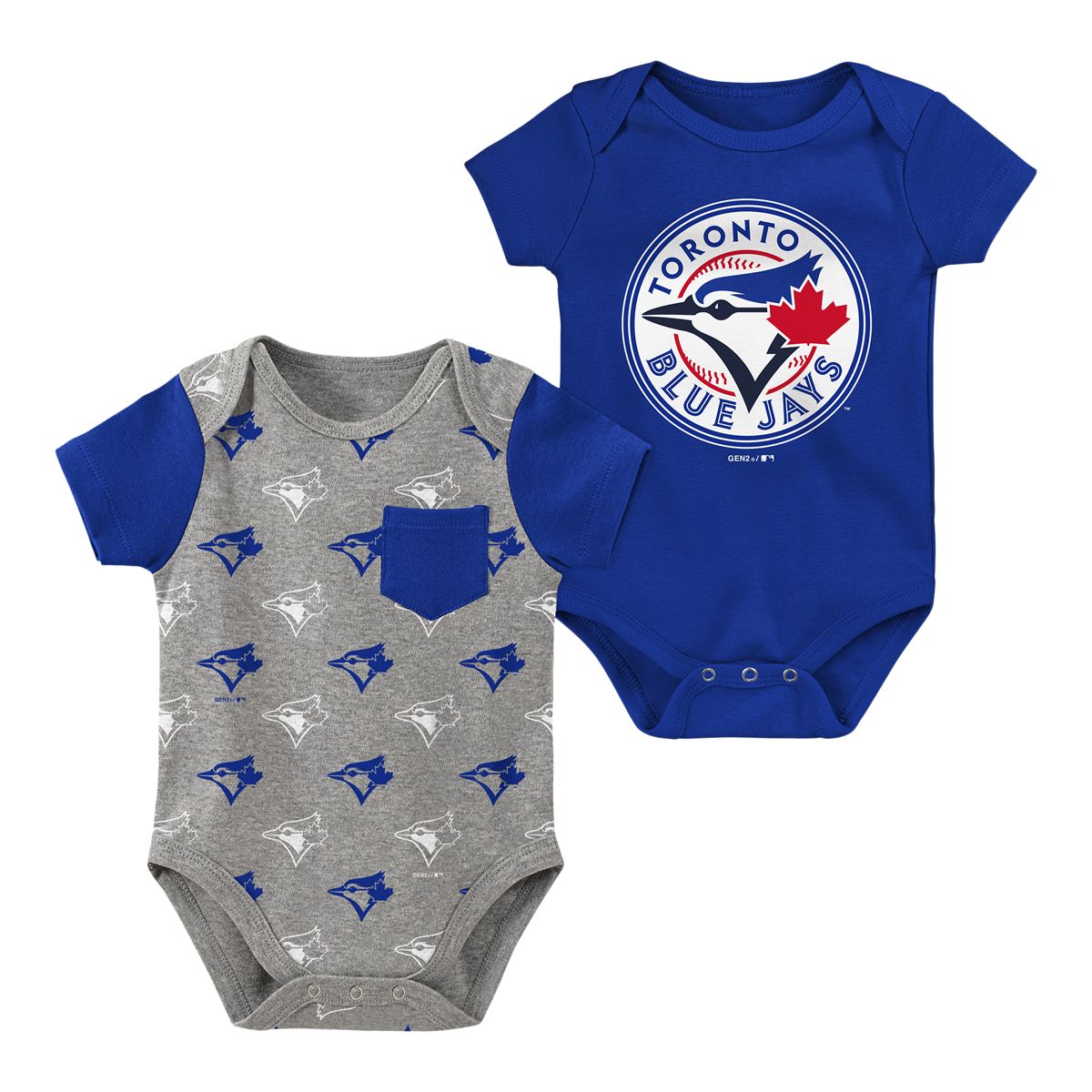 Infant Toronto Blue Jays Born and Raised Creeper Set - 2 pack