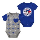 Infant Toronto Blue Jays Born and Raised Creeper Set - 2 pack Front_Flat