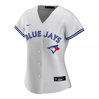 Nike Women's Toronto Blue Jays Vladimir Guerrero Jr. Replica Lightweight Baseball Jersey Front_Angled_Left