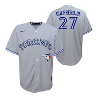 Nike Youth Toronto Blue Jays Vladimir Guerrero Jr. Replica Lightweight Breathable Baseball Jersey Composite_or_Mixed
