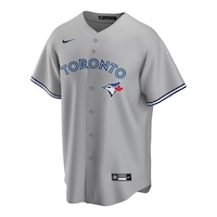 Nike Unisex Toronto Blue Jays Replica Lightweight Breathable Baseball Jersey Front_Three_Fourths_Angled_Left