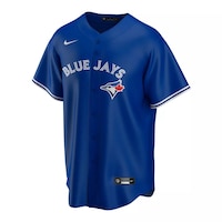 Nike Unisex Toronto Blue Jays Vladimir Guerrero Jr. Replica Baseball Jersey Front_Angled_Left
