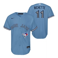 Nike Youth Toronto Blue Jays Bo Bichette Replica Lightweight Breathable Baseball Jersey Composite_or_Mixed
