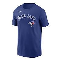 Nike Toronto Blue Jays Guerrero Vladimir Guerrero Jr. T Shirt Front_Three_Fourths_Angled_Left
