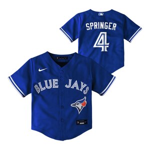 Outerstuff Toddler Toronto Blue Jays George Springer Replica Breathable Baseball Jersey
