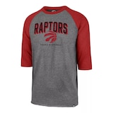 Toronto Raptors '47 Brand Break Thru Club Raglan 3/4 Tee Front_Angled_Left