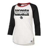 Toronto Raptors '47 Brand Women's Hollow Stack Splitter Long Sleeve Tee Front_Angled_Left