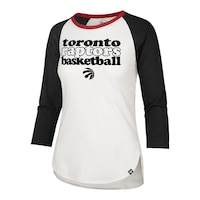 Toronto Raptors '47 Brand Women's Hollow Stack Splitter Long Sleeve Tee Front_Angled_Left