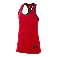 Toronto Raptors Women's Nike Dri-FIT Tank Top - Red Front_Angled_Left