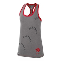 Toronto Raptors Women's Nike Dri-FIT Tank Top - Grey Front_Angled_Left