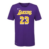 Youth Los Angeles Lakers LeBron James Statement Player Tee Front_Flat