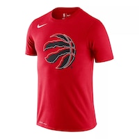 Toronto Raptors Nike Men's Dri-FIT Logo Tee Front_Angled_Left