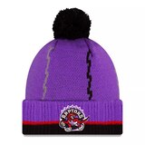 Toronto Raptors New Era Hardwood Classics Pom Knit Hat, NBA, Basketball Front_Flat