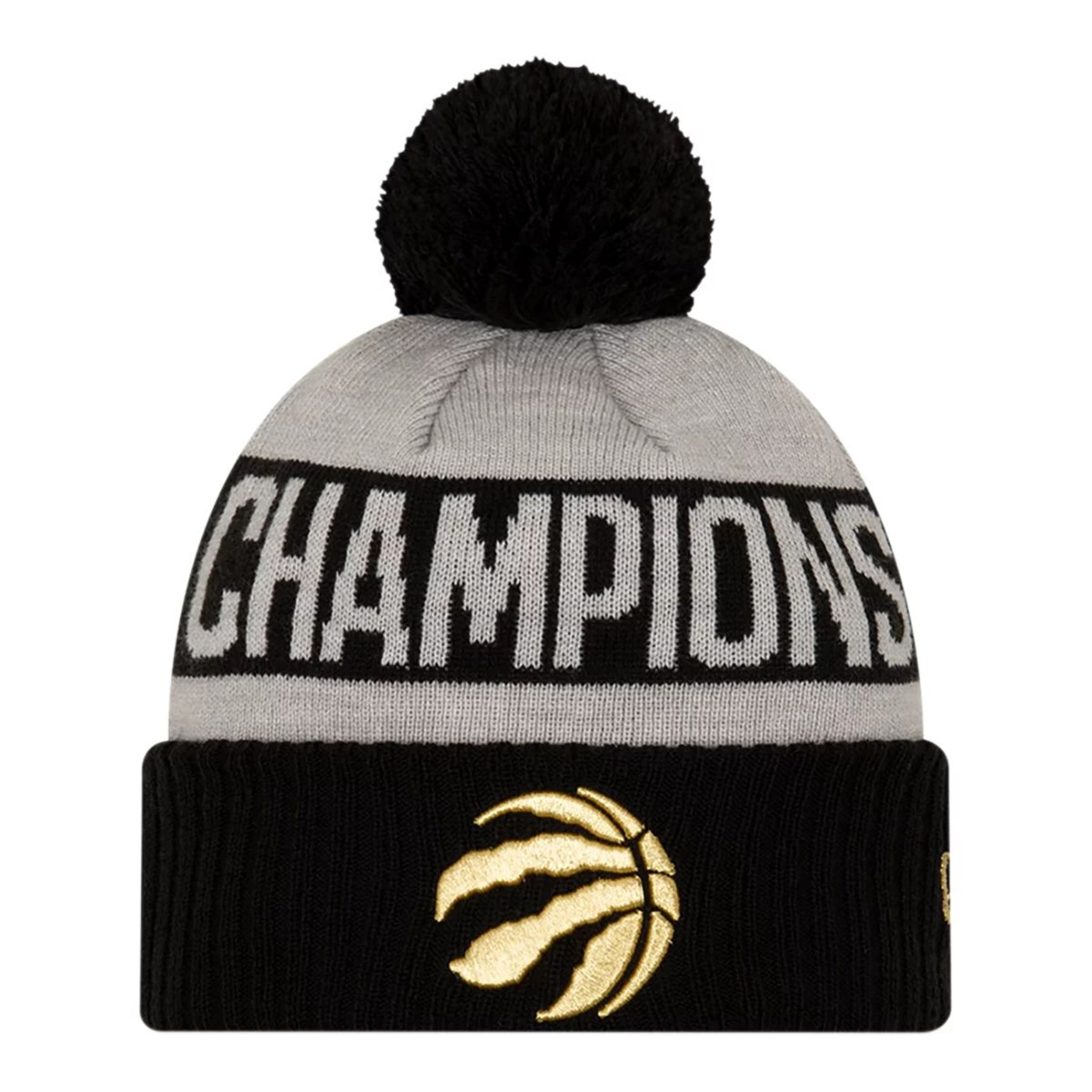 Toronto Raptors New Era Ring Ceremony Knit Hat, NBA, Basketball Front_Flat