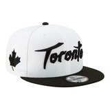 Toronto Raptors New Era City Edition Holiday 9FIFTY Snapback Hat, NBA, Basketball Front_Angled_Right