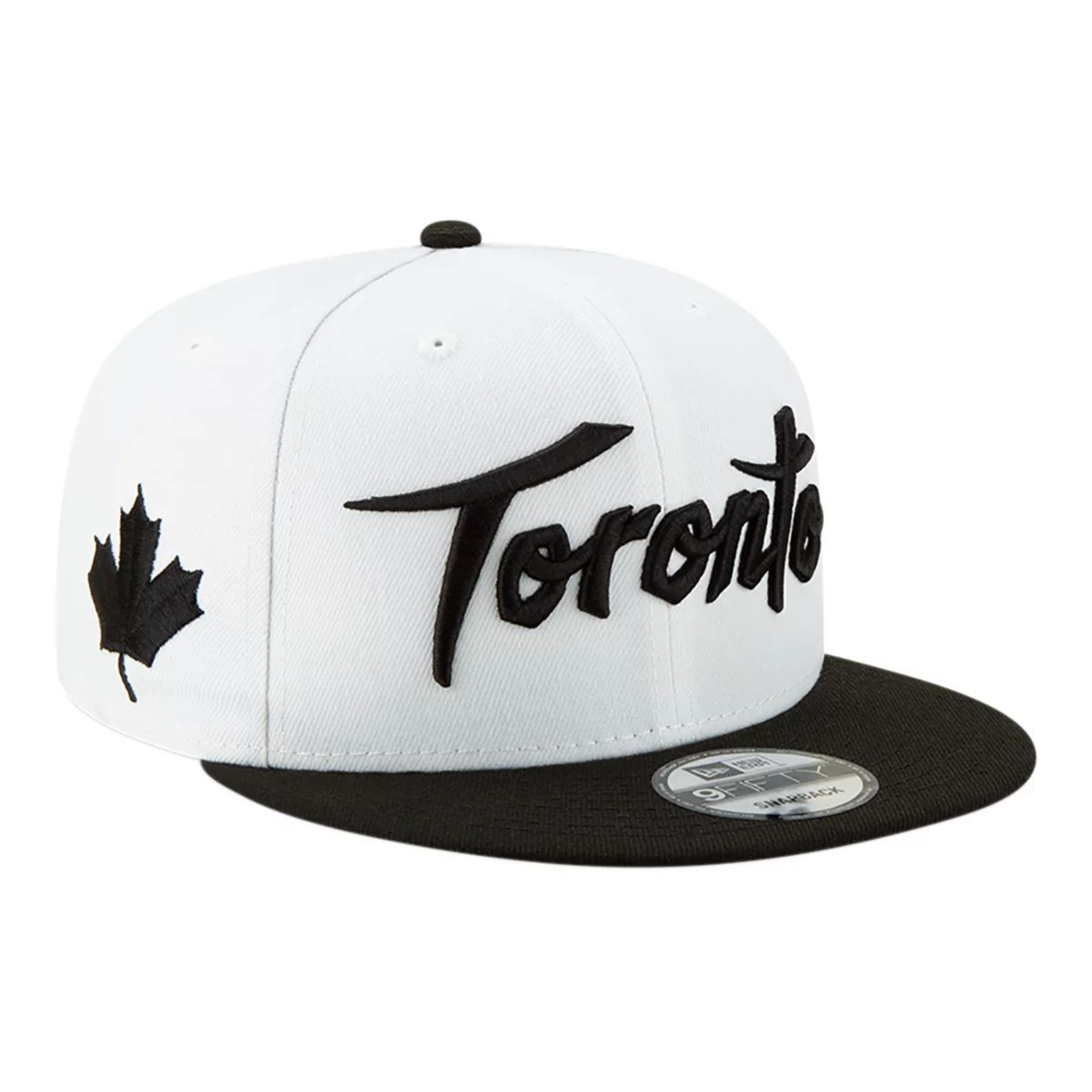Toronto Raptors New Era City Edition Holiday 9FIFTY Snapback Hat, NBA, Basketball Front_Angled_Right