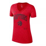 Toronto Raptors Nike Women's Dry Slub V-Neck T Shirt Front_Three_Fourths_Angled_Left
