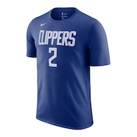 Los Angeles Clippers Nike Men's Kawhi Leonard Icon Player T Shirt Front_Three_Fourths_Angled_Left