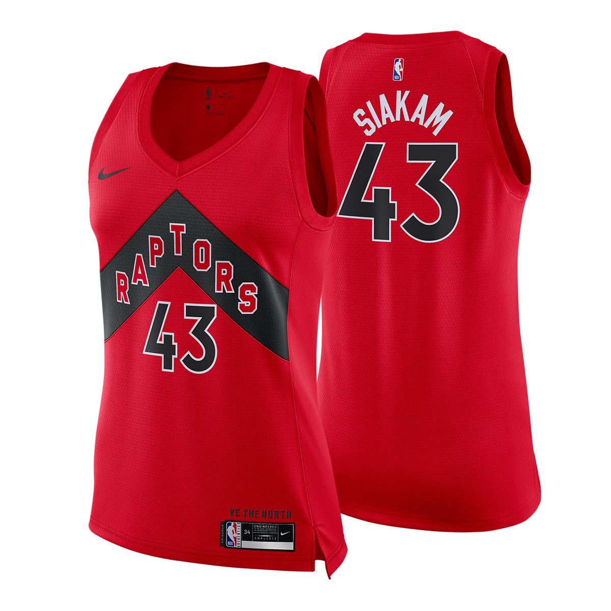 Toronto Raptors Nike Women's Pascal Siakam Swingman - Icon Edition Basketball Jersey, NBA