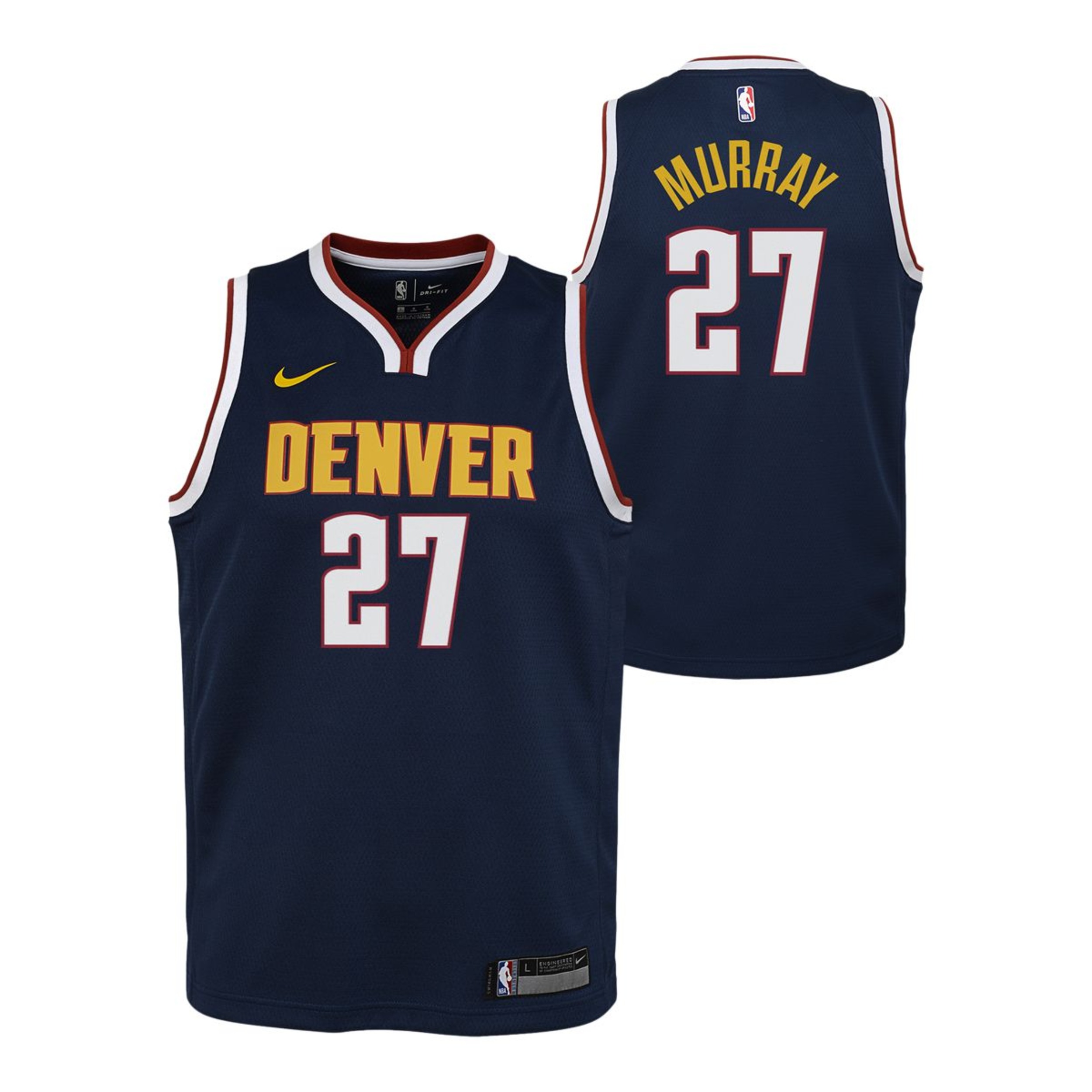 Denver Nuggets Nike Kids' Jamal Murray Swingman Basketball Jersey, NBA