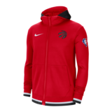Toronto Raptors Nike Men's Dri-FIT Showtime Full Zip Hoodie Front_Angled_Left