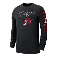 Toronto Raptors Nike Courtside Jordan Statement Long Sleeve Shirt Front_Angled_Left