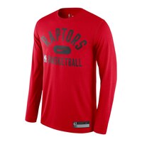 Toronto Raptors Nike Men's Essential Graphic Long Sleeve Shirt Front_Angled_Left