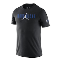 Dallas Mavericks Nike Men's Statement Courtside Jordan T Shirt Front_Angled_Left