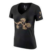 Toronto Raptors Nike Women's Mixed Tape City Edition Legend T Shirt Front_Angled_Left