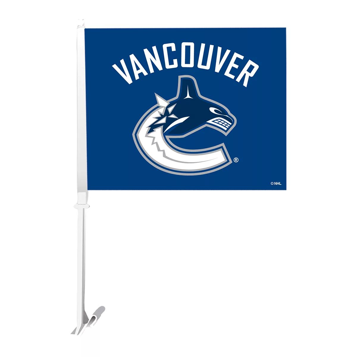 Vancouver Canucks In Glas Co Two Sided Car Flag