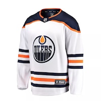 Edmonton Oilers Fanatics Breakaway Jersey, Hockey, NHL Front_Angled_Left