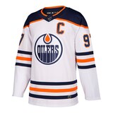 Edmonton Oilers adidas Connor McDavid Authentic Jersey, Hockey, NHL Front_Three_Fourths_Angled_Left