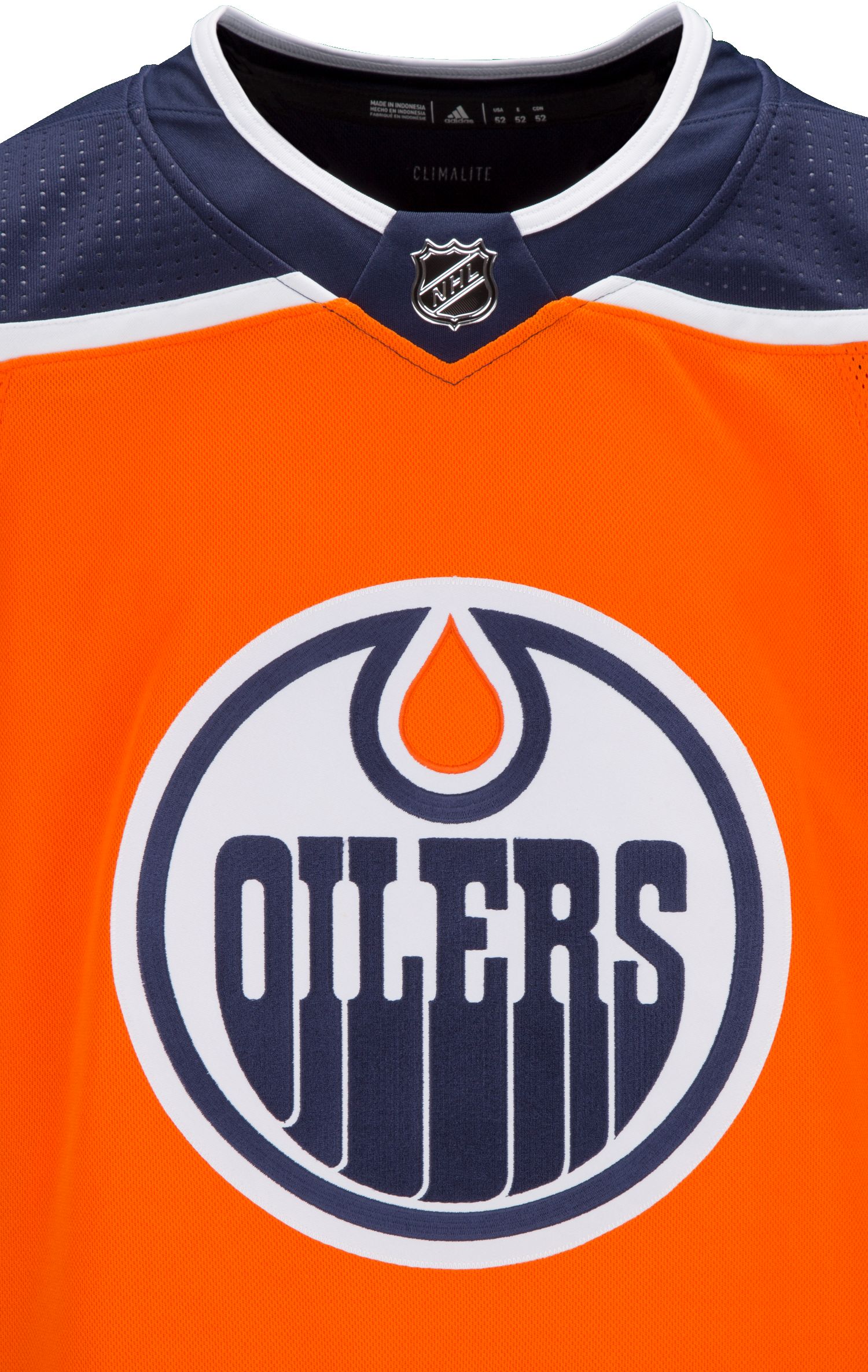  adidas Edmonton Oilers NHL Men's Climalite Authentic Team  Hockey Jersey : Sports & Outdoors