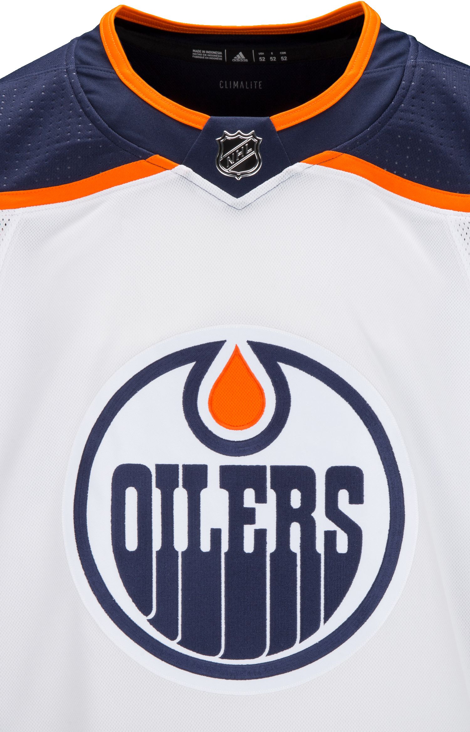 ANY NAME AND NUMBER EDMONTON OILERS HOME OR AWAY AUTHENTIC ADIDAS