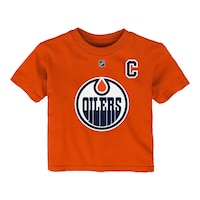 Edmonton Oilers Toddler Connor McDavid Player T Shirt Front_Flat