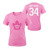 Toronto Maple Leafs Girls' Matthews Pink Player Tee Composite_or_Mixed