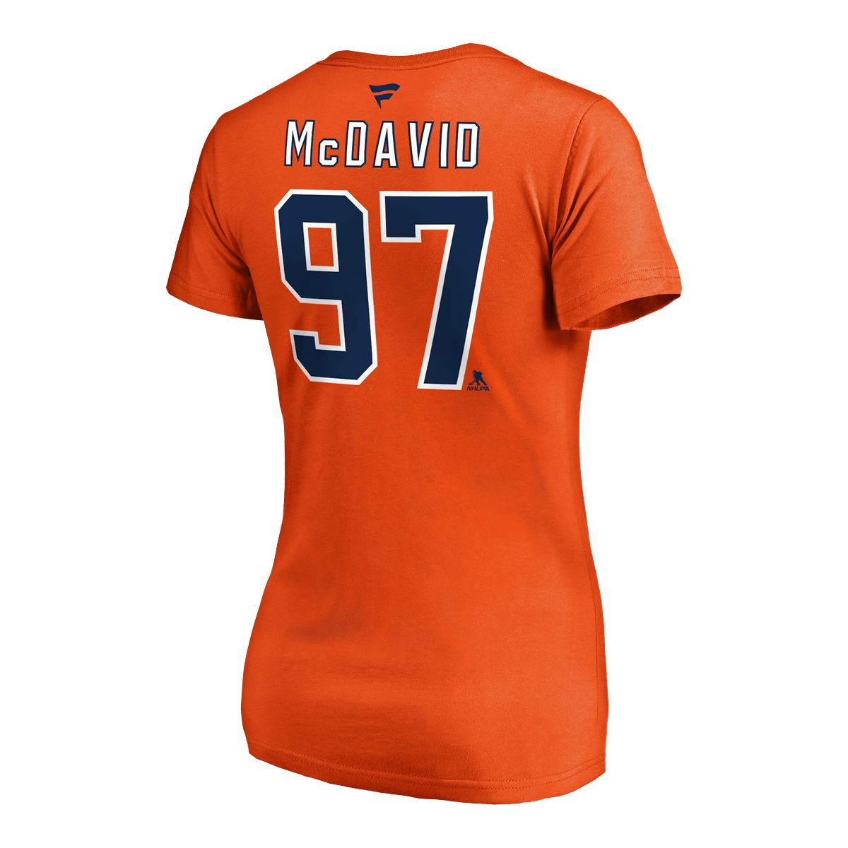 Edmonton Oilers Fanatics Women's Connor McDavid Authentic Stack T-Shirt