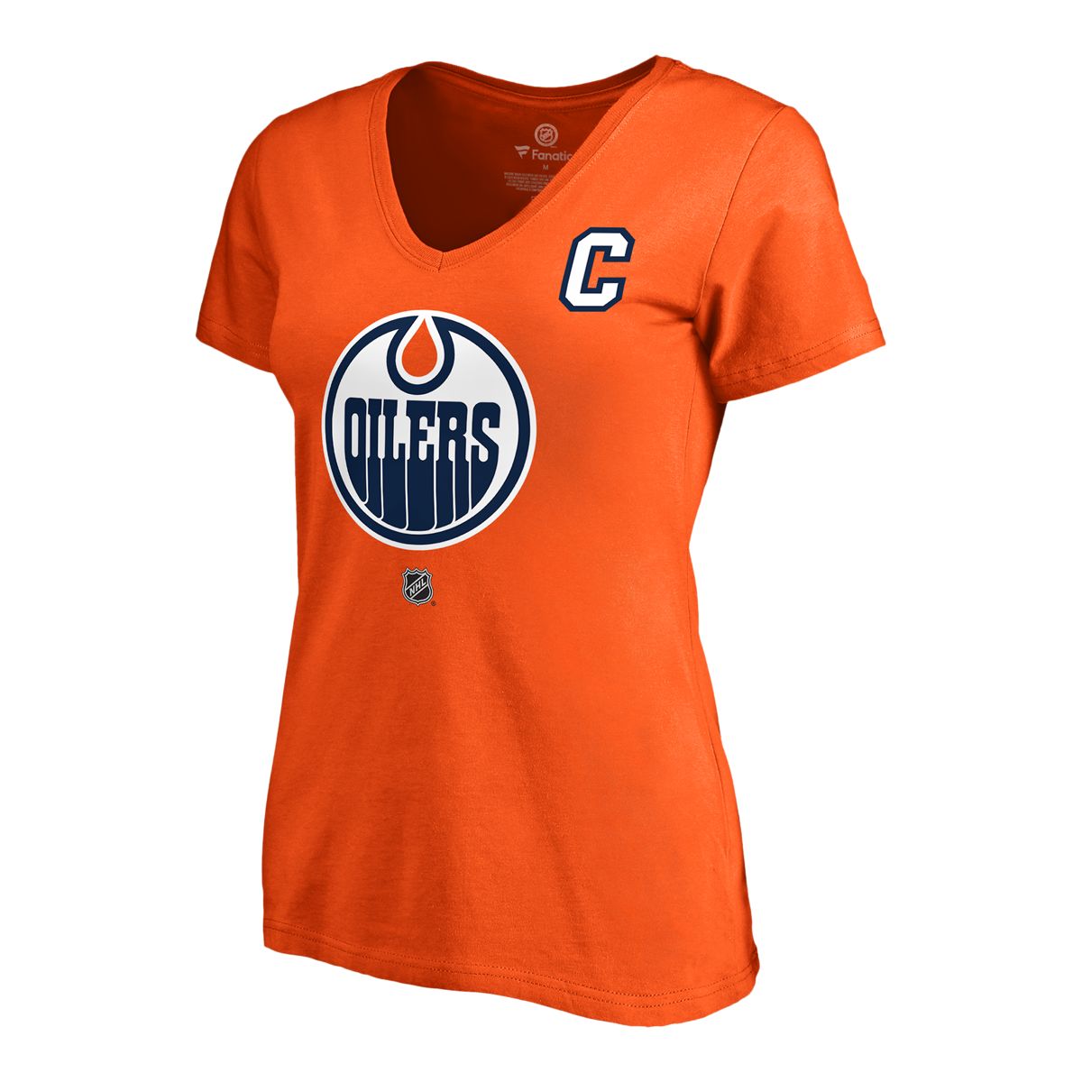 Edmonton Oilers Fanatics Women's Connor McDavid Authentic Stack T-Shirt